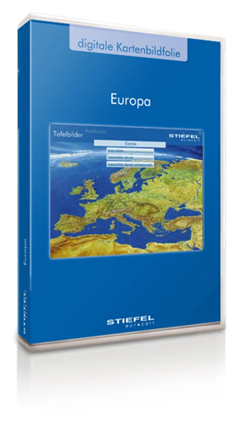 Digitale Kartenbildfolie: Europa