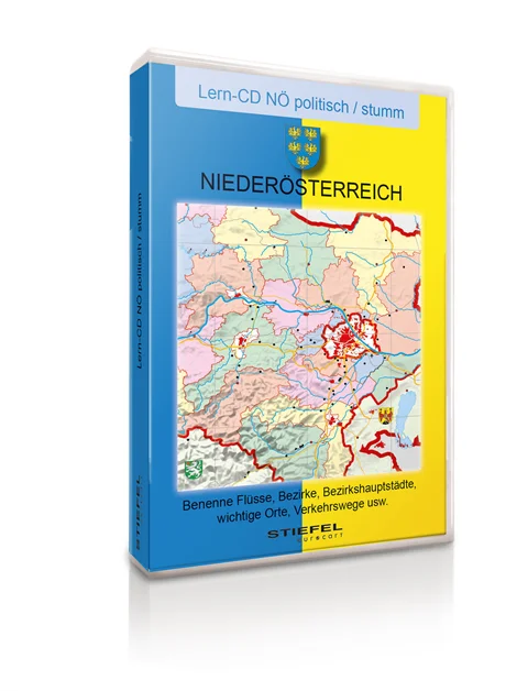 political map of Niederösterreich